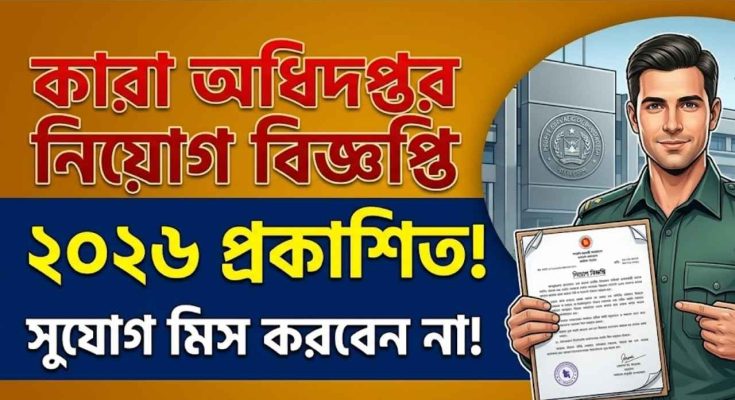 কারা অধিদপ্তর নিয়োগ বিজ্ঞপ্তি