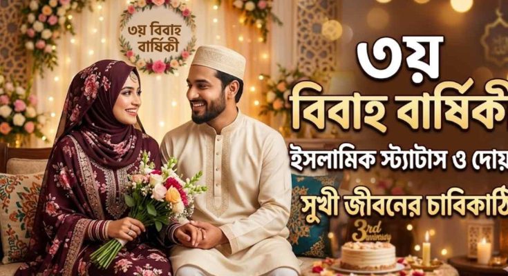 ৩য় বিবাহ বার্ষিকী স্ট্যাটাস বাংলা ইসলামিক