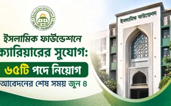 ইসলামিক ফাউন্ডেশনে ক্যারিয়ারের সুযোগ