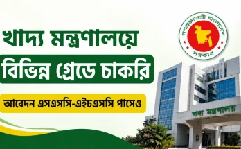 খাদ্য মন্ত্রণালয়ে বিভিন্ন গ্রেডে চাকরি, আবেদন এসএসসি-এইচএসসি পাসেও