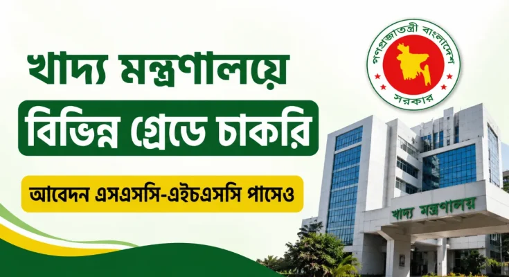 খাদ্য মন্ত্রণালয়ে বিভিন্ন গ্রেডে চাকরি, আবেদন এসএসসি-এইচএসসি পাসেও