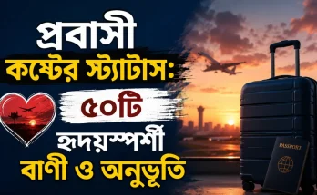 প্রবাসী কষ্টের স্ট্যাটাস: ৫০টি হৃদয়স্পর্শী বাণী ও অনুভূতি
